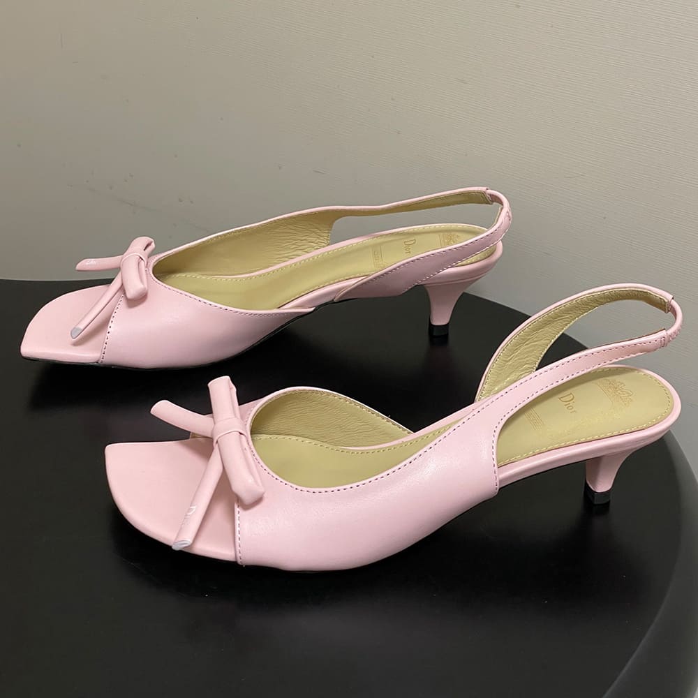 D10r Bow Heeled Slingback Sandal (EU SIZE 35-42)