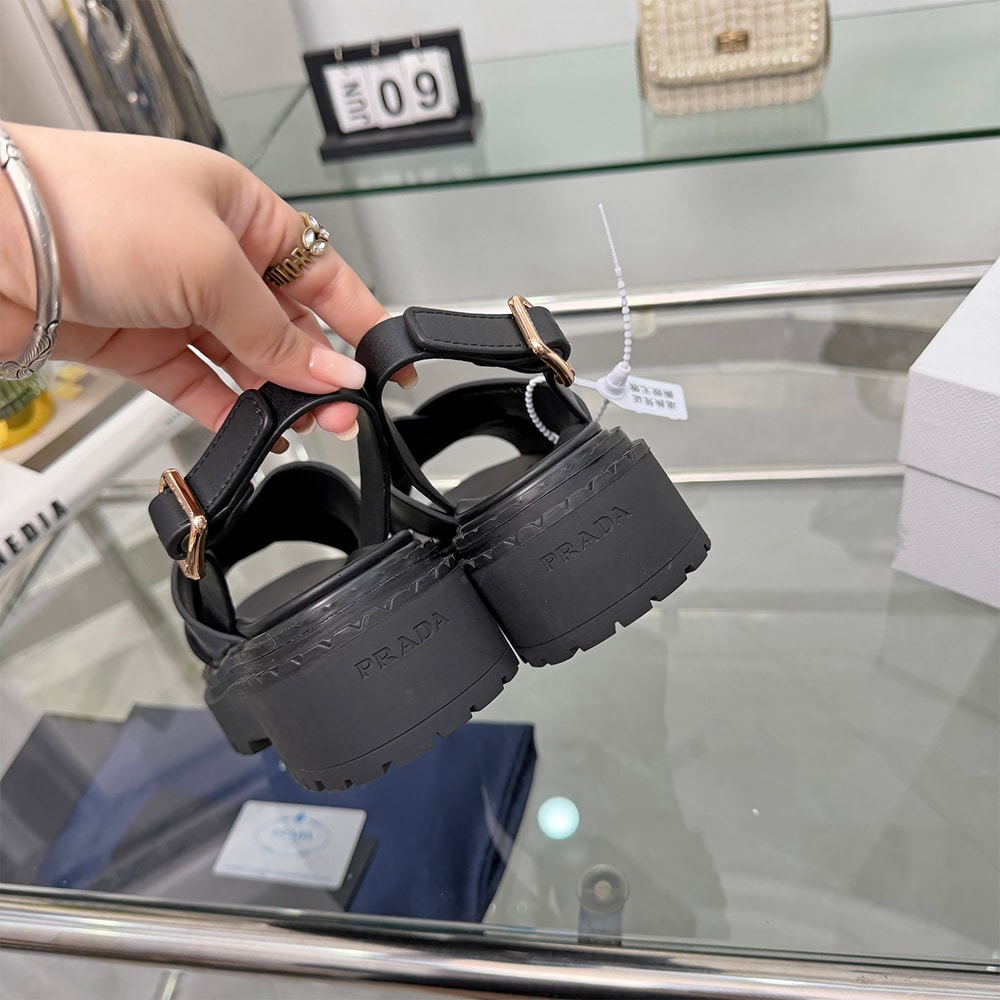 Pra*a Crisscross Leather Sandals (EU SIZE 35-42)