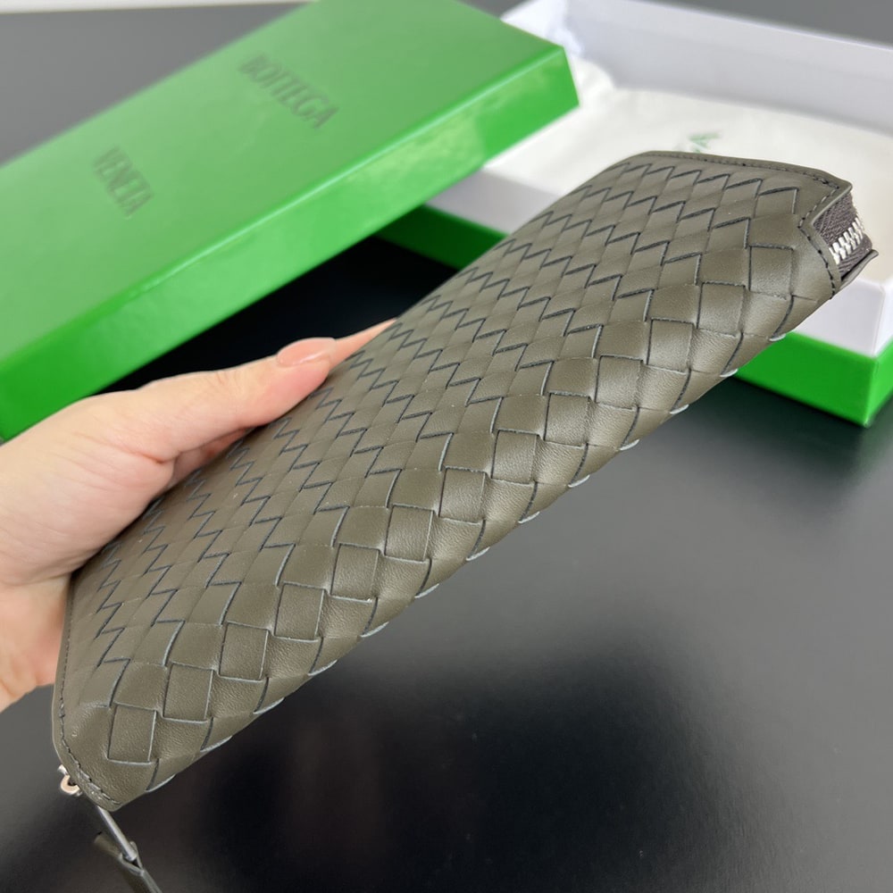 B0tt*ga Ven*ta Intrecciato Piccolo Zip Around Wallet(HIGH-END GRADE)