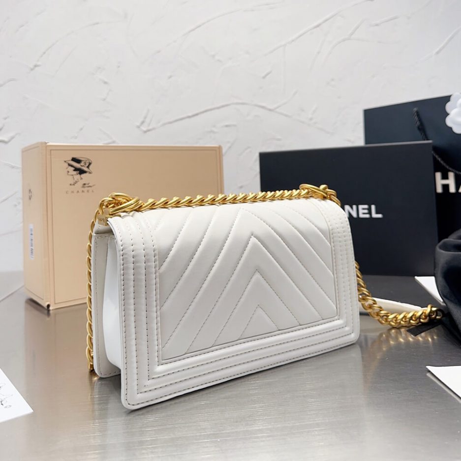 Chevron Boy Ch**el Handbag
