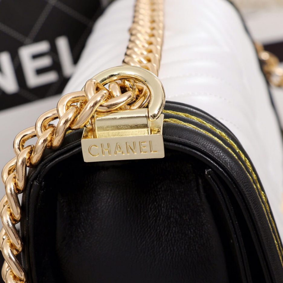 Chevron Boy Ch**el Handbag