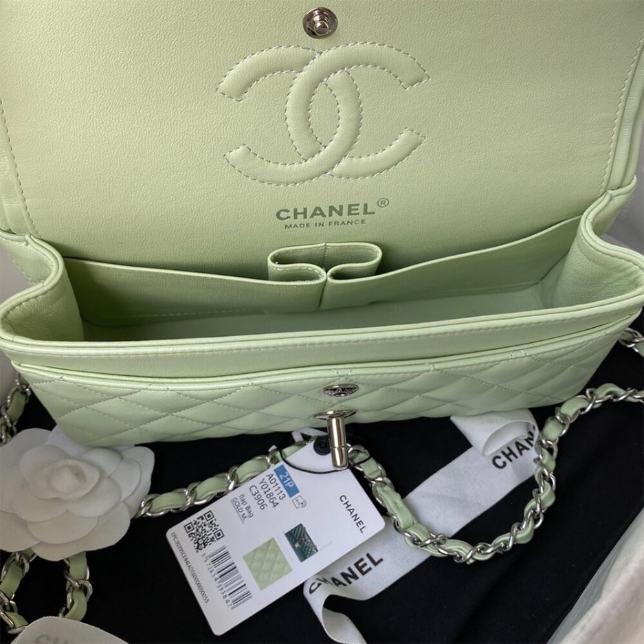 Ch**el Classic Flap Medium Silver hardware