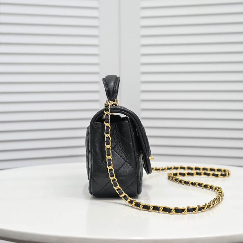Ch**el Mini Flap with Top Handle