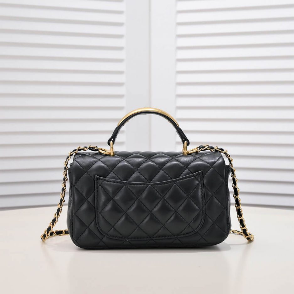 Ch**el Mini Flap with Top Handle