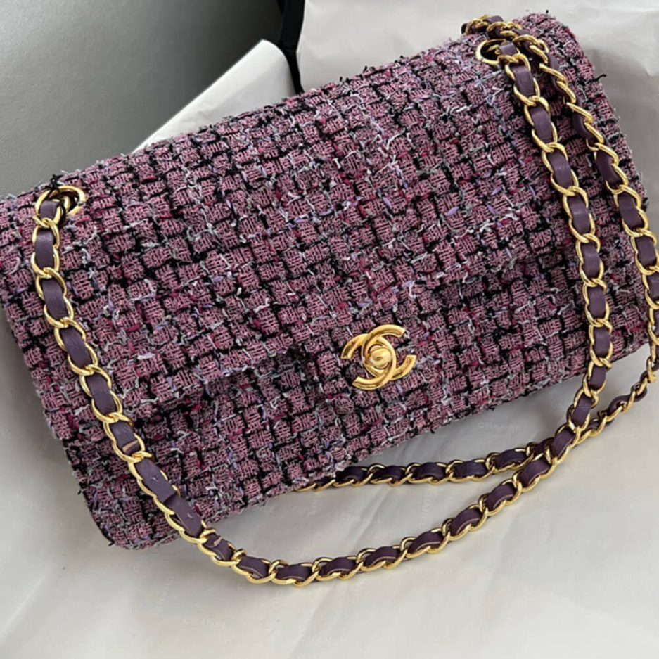Ch**el Tweed Medium Classic Flap Bag