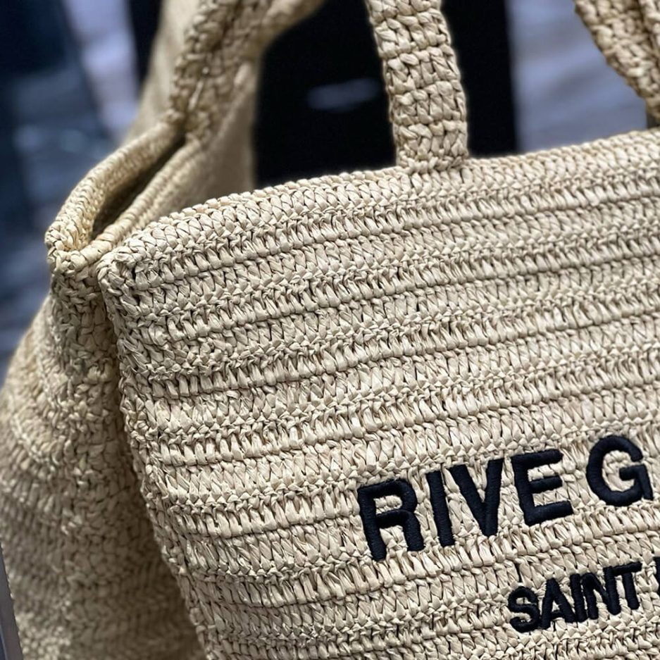 Y51 RIVE GAUCHE TOTE IN RAFFIA(HIGH-END GRADE)
