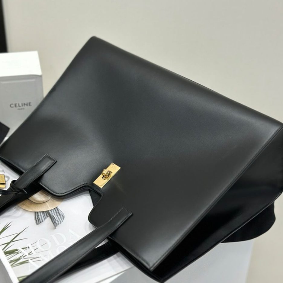 Ce1i*e CABAS 16 IN S*pPLE SMOOTH CALFSKIN