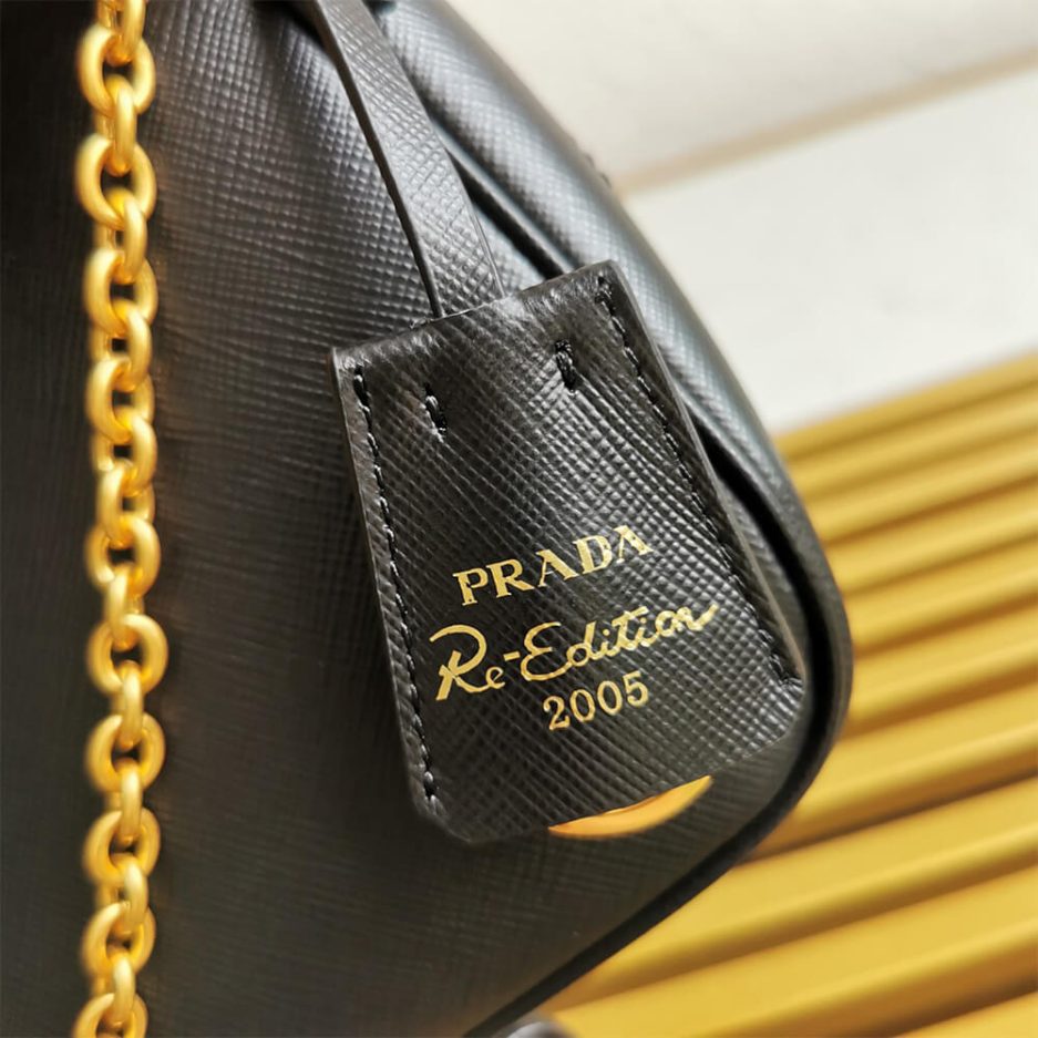 Pra*a Re-Edition 2005 Saffiano leather bag