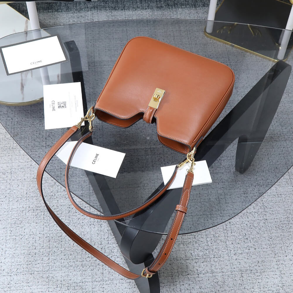 Ce1i*e SMALL CAMILLE 16 SOFT BAG IN SMOOTH CALFSKIN(HIGH-END GRADE)