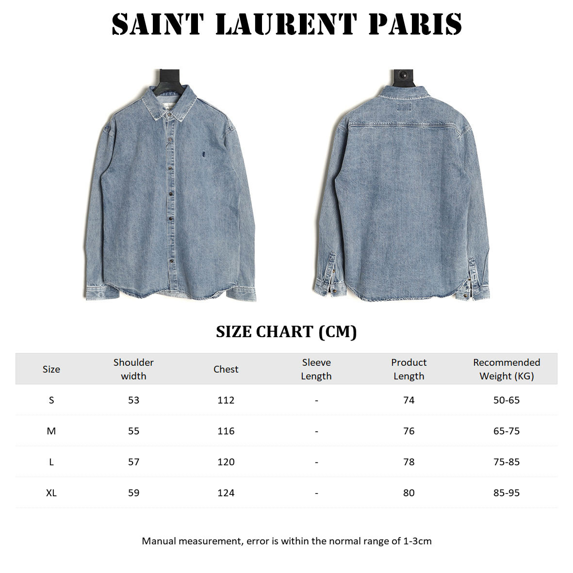 sa1nt lau*nt 25ss De*1m shirt coats