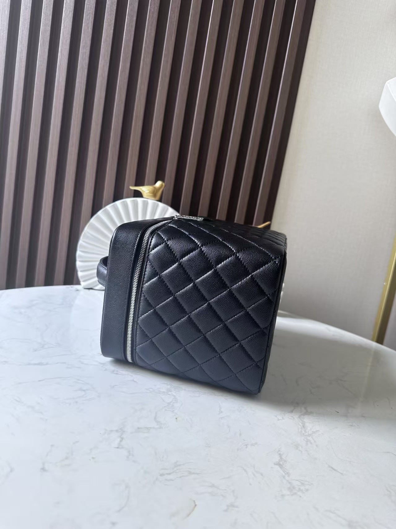 Ch**el Quilted Vanity Case Bags 25x16x18cm