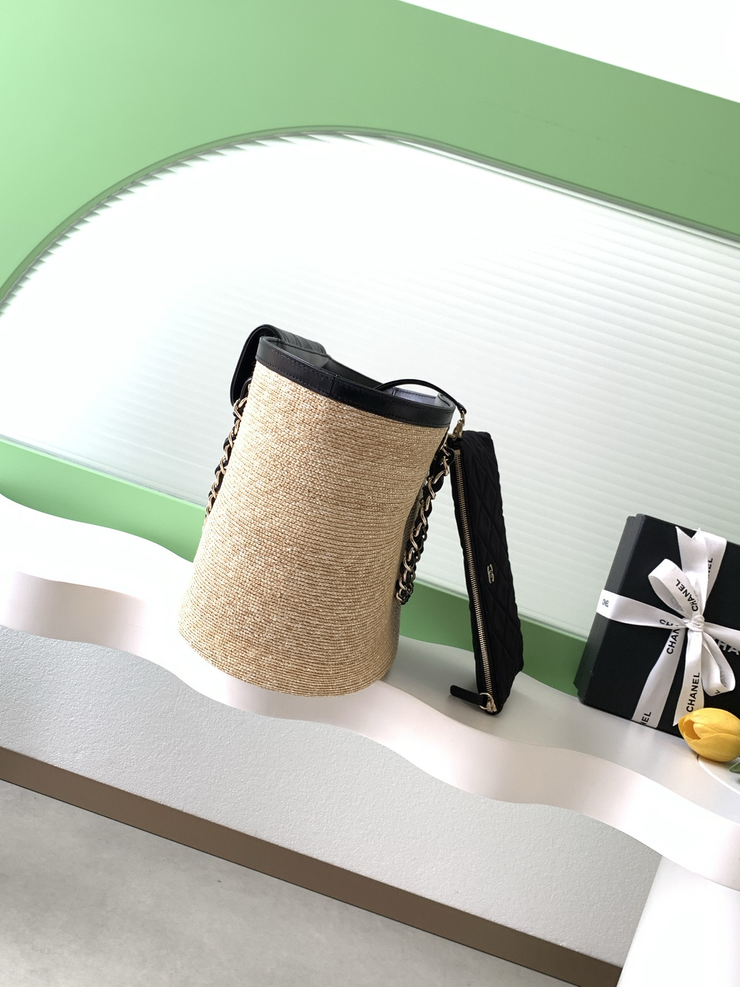 Ch**el shopping bag 26x54x18cm