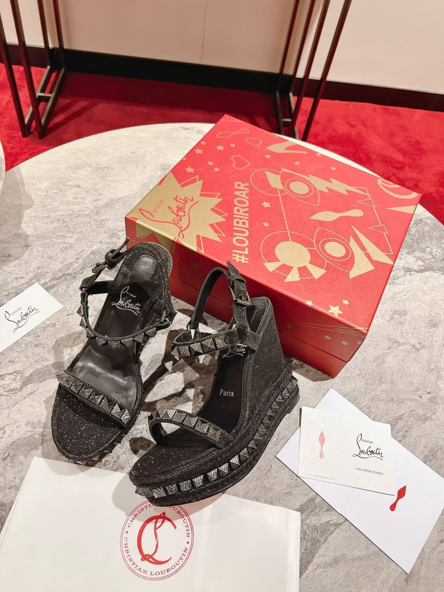 ua Chr1st1an louboutin pyraclou 120 mm espadilles
