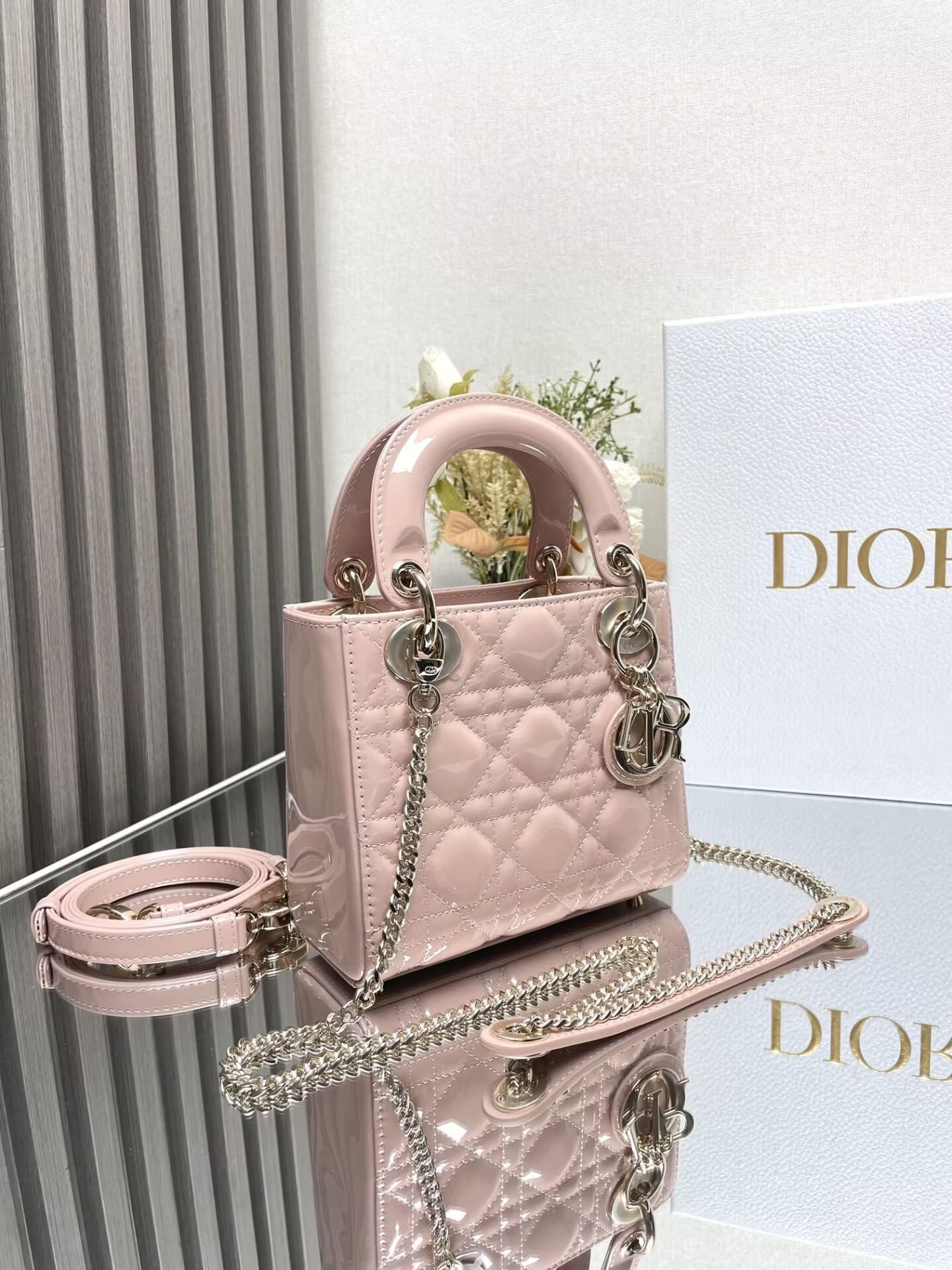 MINI LADY D10r D10rAMOUR BAG 17x15x7cm