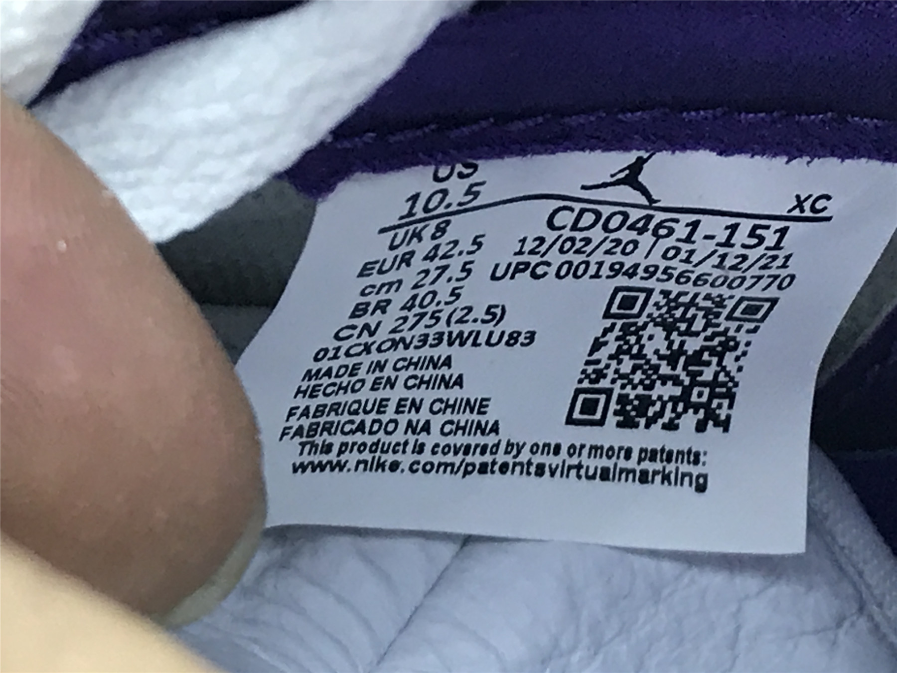 UA WMNS AIR JORDAN 1 HIGH OG