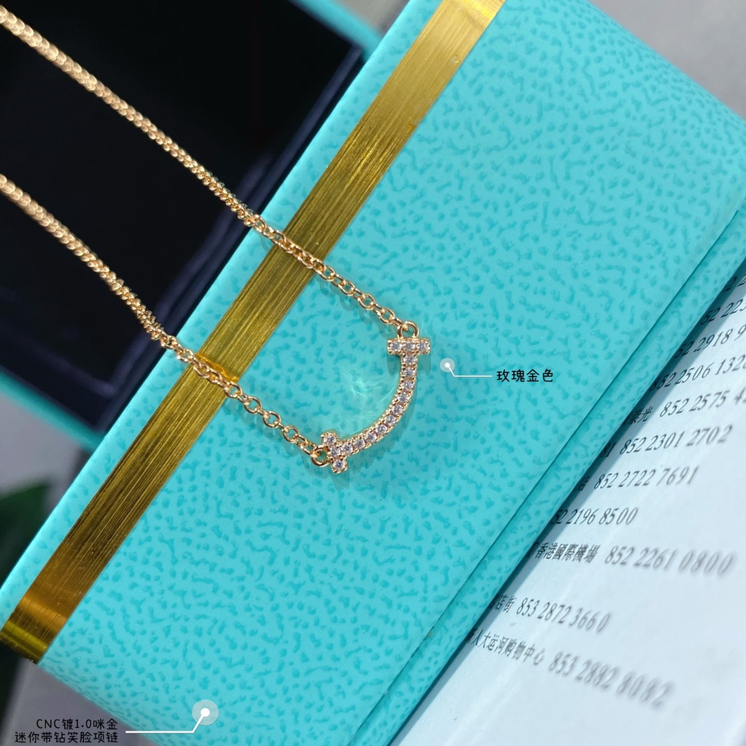 t*f*ny & co. mini smile with D1am0nd necklace