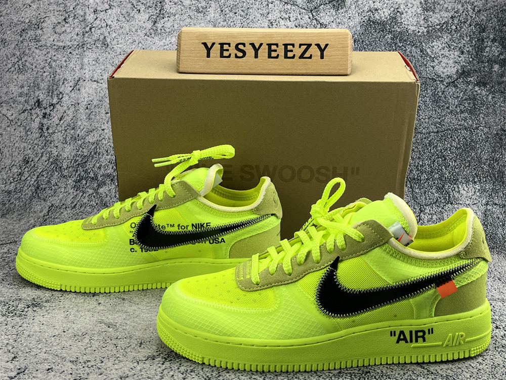 UA THE 10: NIKE AIR FORCE 1 LOW "OFF-WHITE" VOLT