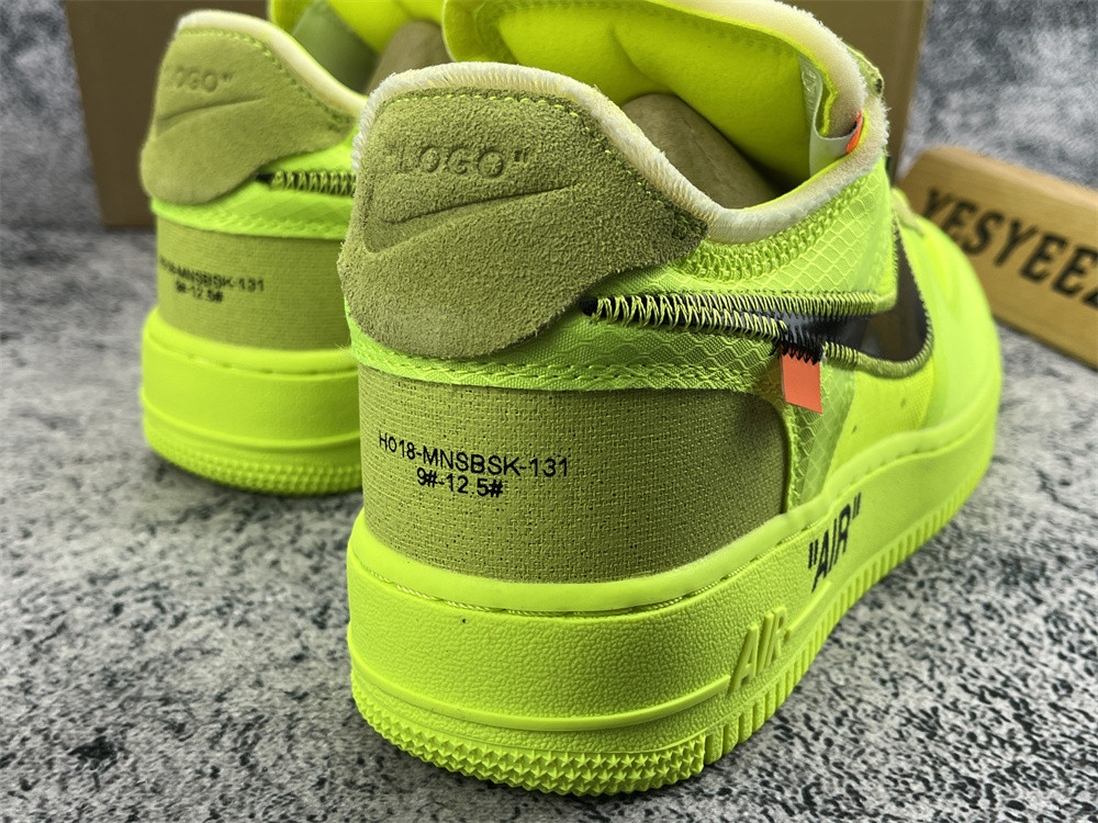 UA THE 10: NIKE AIR FORCE 1 LOW "OFF-WHITE" VOLT