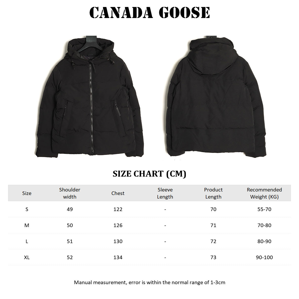 Can*a G00se Short Puffer jacket