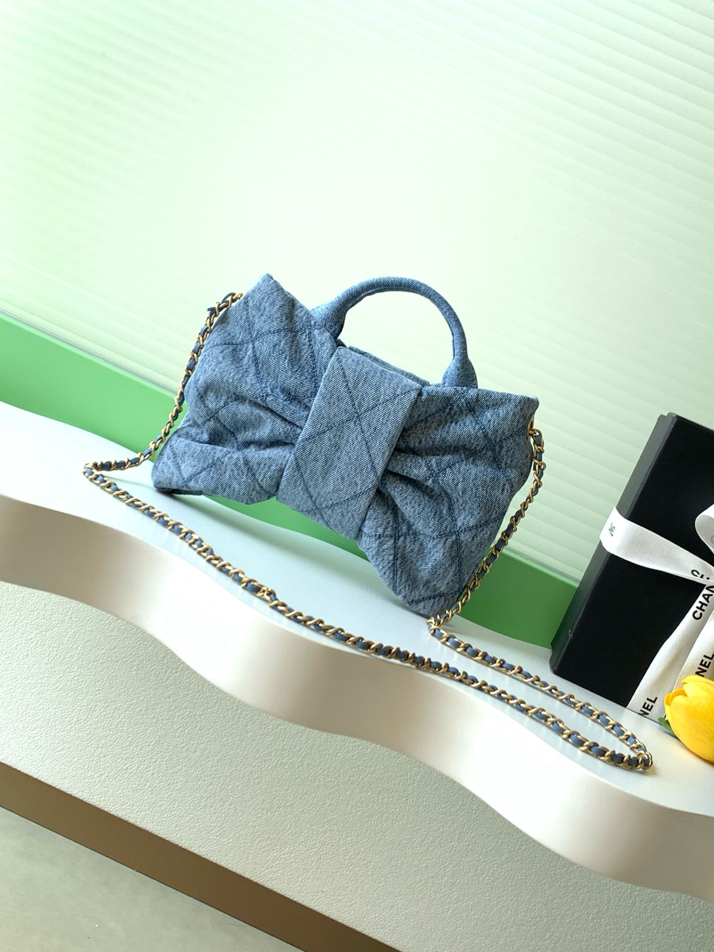 Ch**el mini bow bag 18x26x5cm