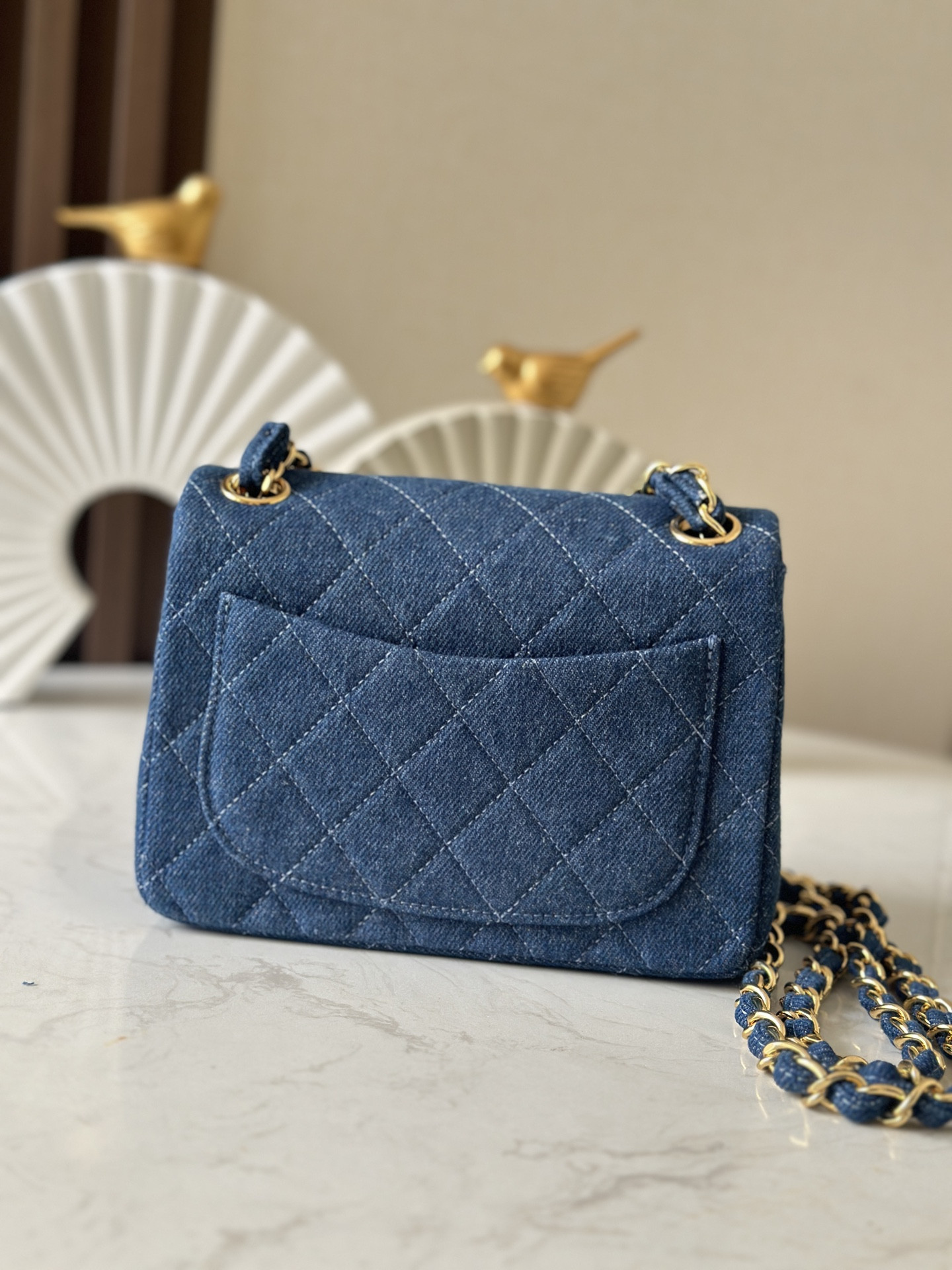 Ch**el Mini Square Flap Bag 17.5cm