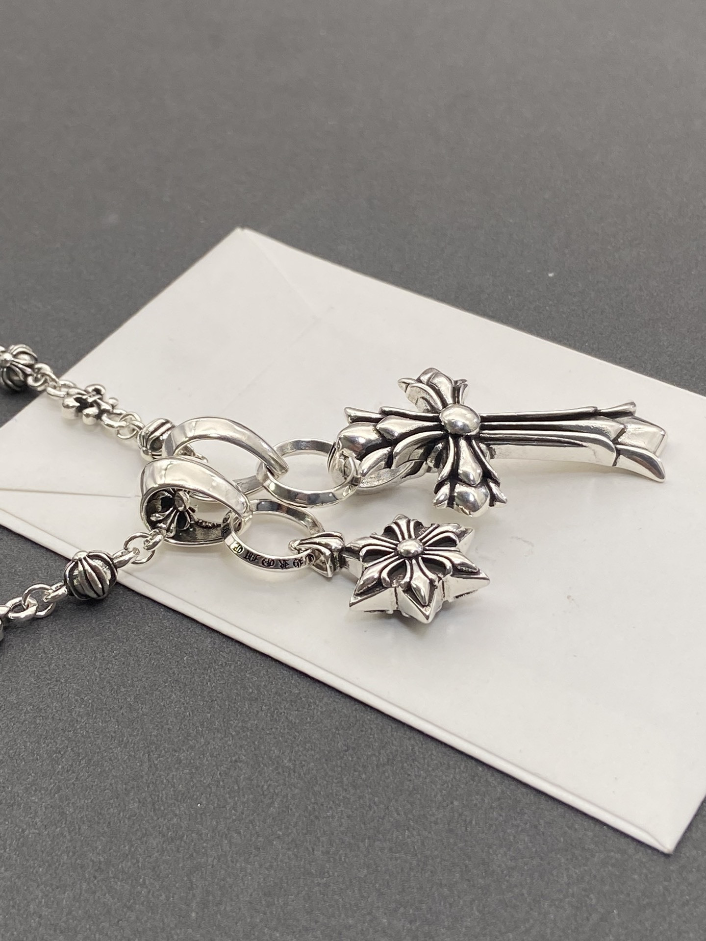 ch*0me he**ts cross and star of Dau1d necklace