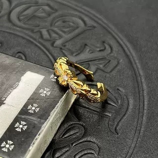 Ch*0me He**ts Open-ended Small Cross Ring