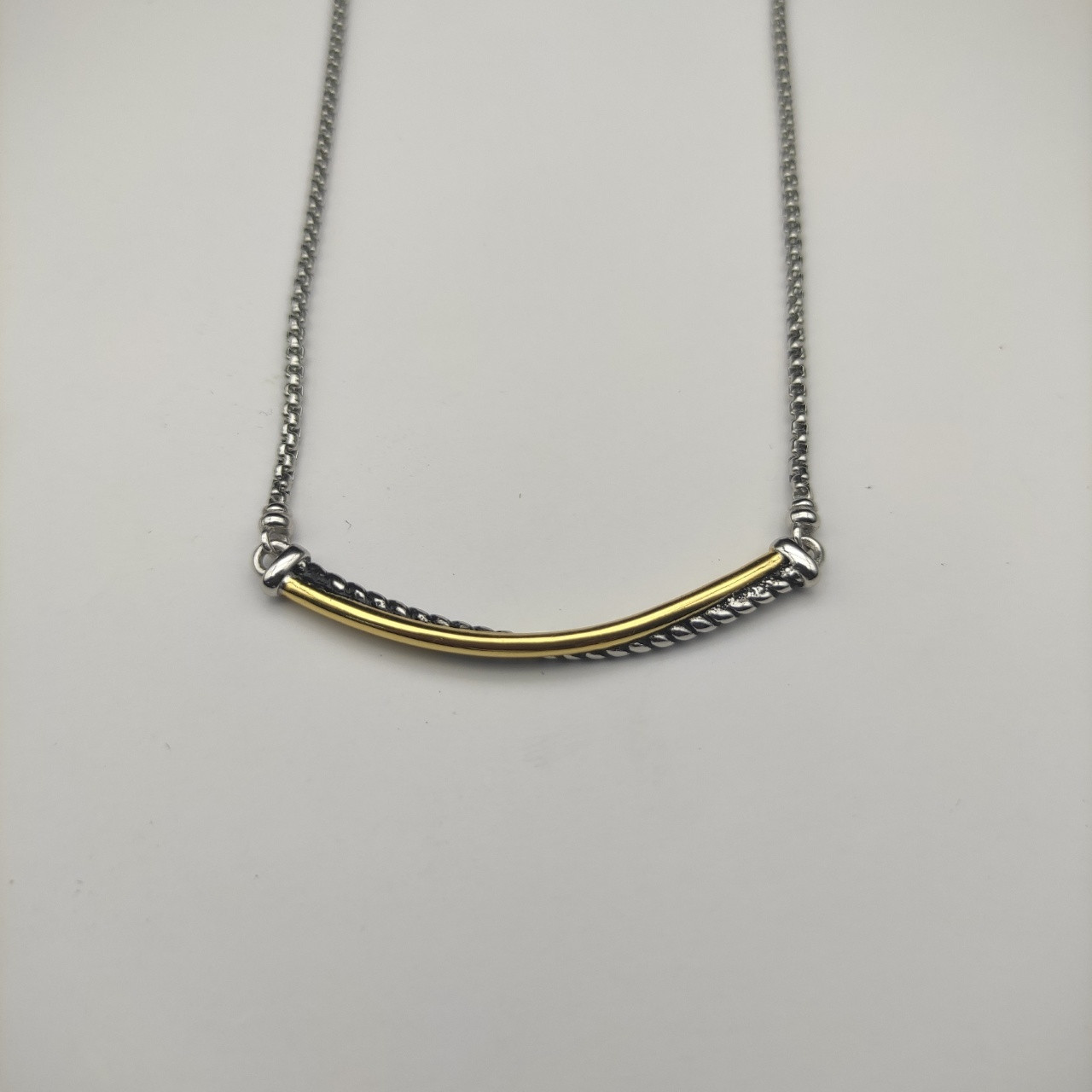 dau1d Yvrm*n smile necklace(chain length 45+5cm delay chain,chain thickness 2mm)