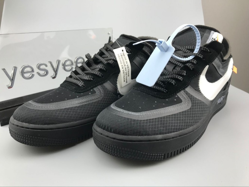 UA THE TEN OFF WHITE NIKE AIR FORCE 1 LOW BLACK