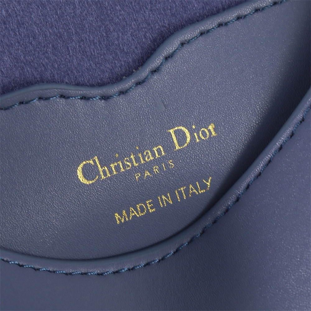 MEDIUM D10r BOBBY BAG Navy Box Calfskin