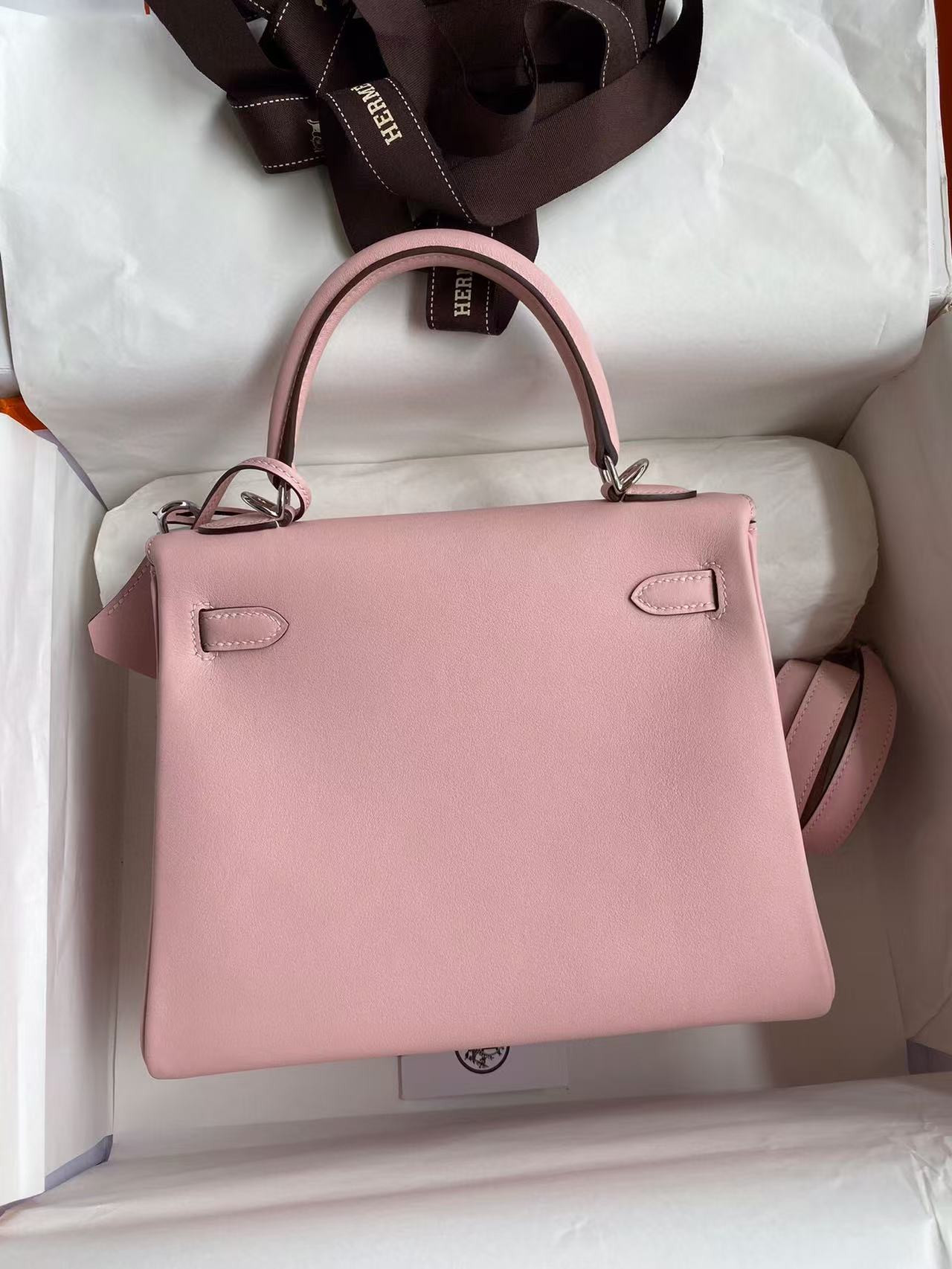 h**me5 kelly silver-tone hardware swift 25 28 (cusT0mized, about 20days, no return no exchange)