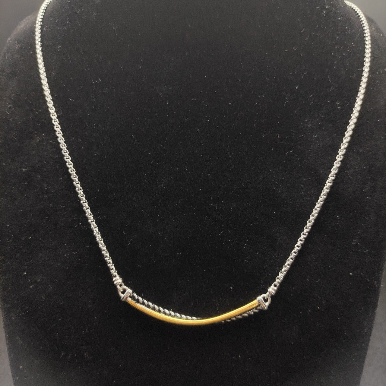 dau1d Yvrm*n smile necklace(chain length 45+5cm delay chain,chain thickness 2mm)
