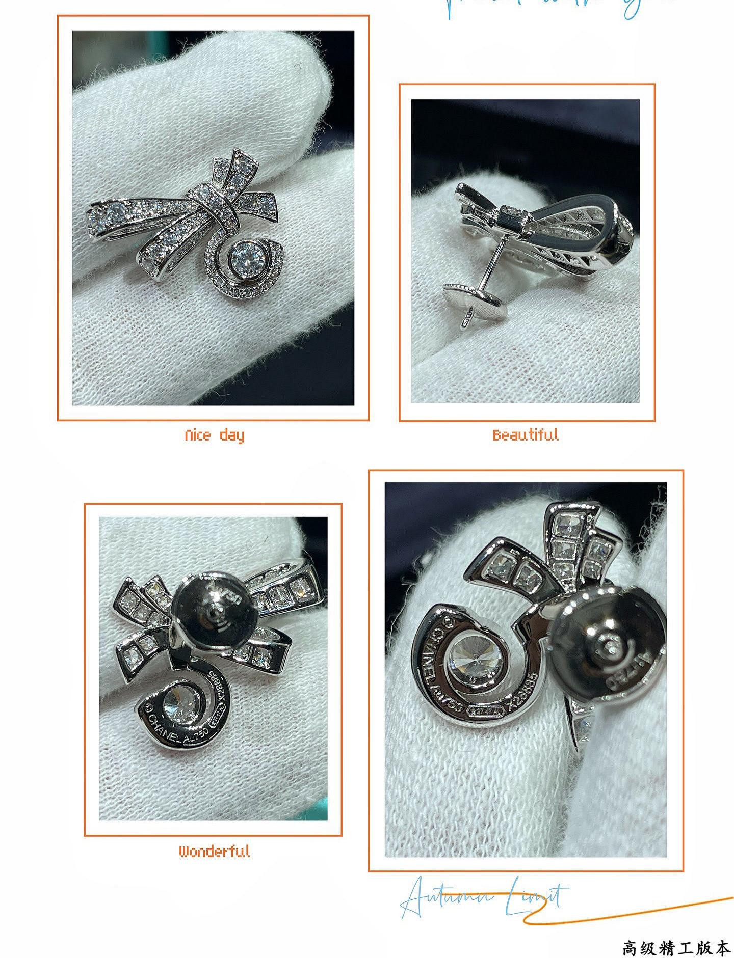 t*f*ny & co. D1am0nd-encrusted butterfly stud earrings