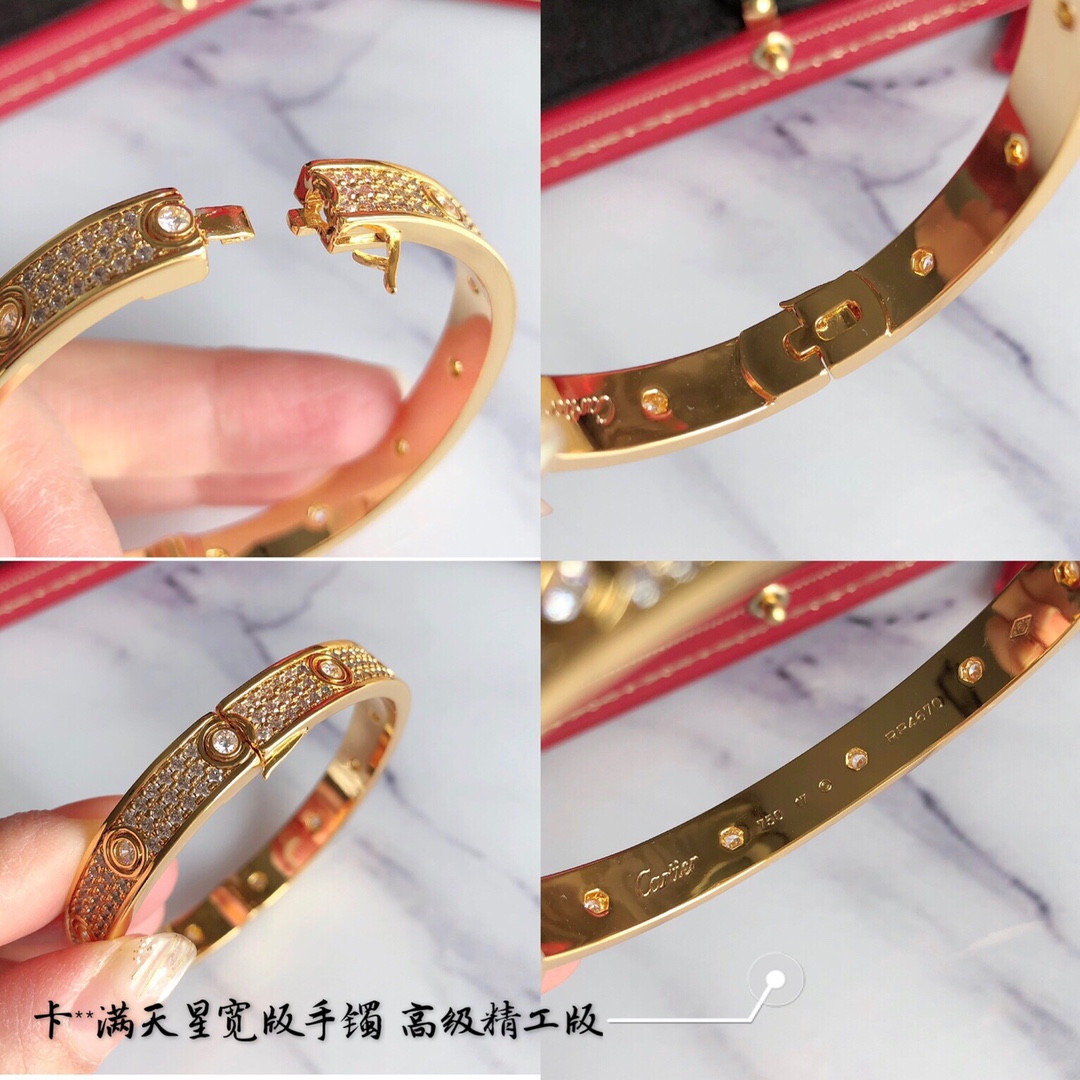 Ca*t1er Gypsophila wide Bracelet