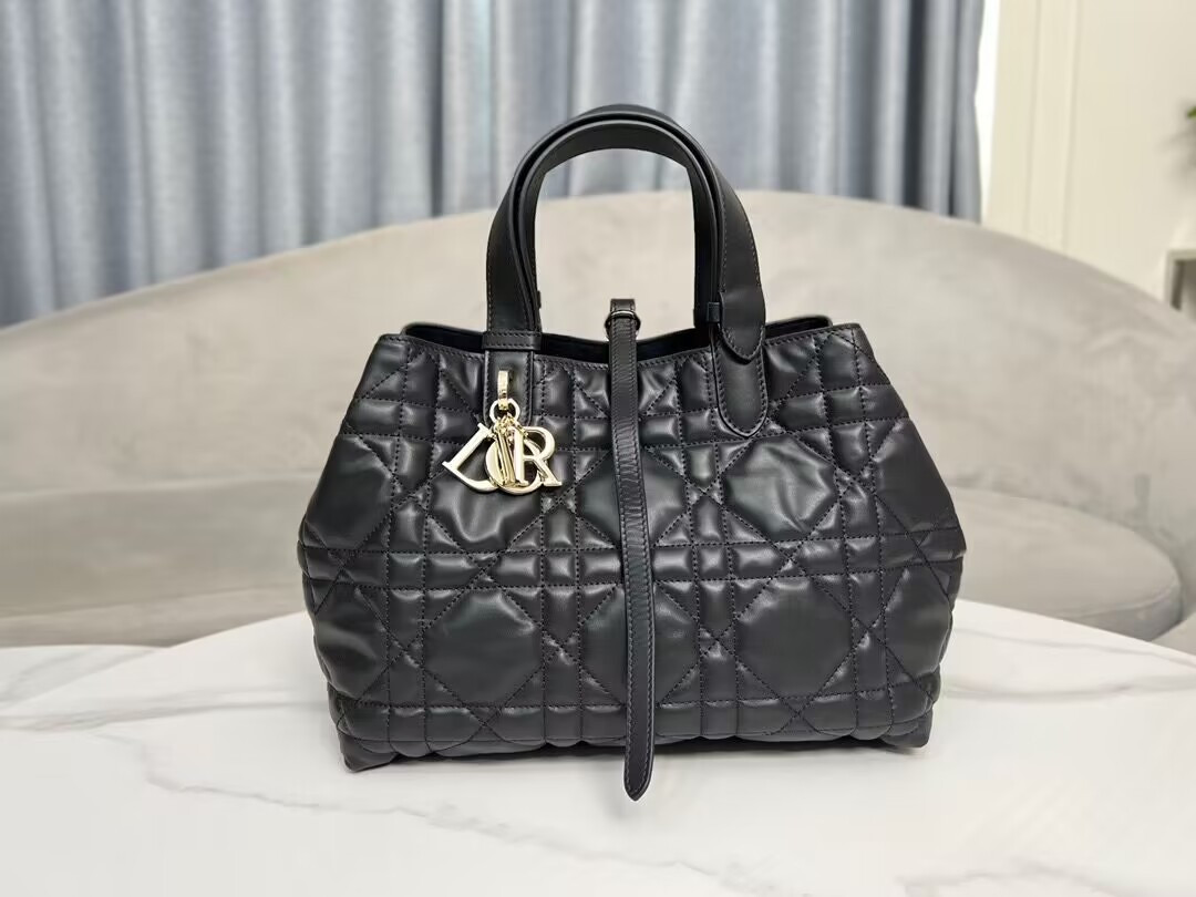 D10r Toujours Bag Medium Black 11 x 8.5 x 6.5 inches