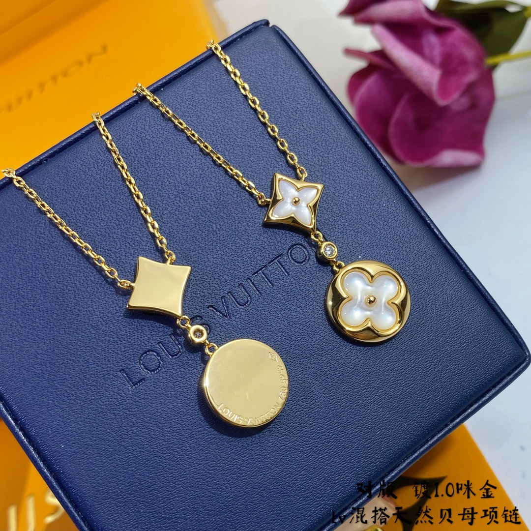 L0vis Vvtt0n Two-Flower Mandarin Duck Necklace