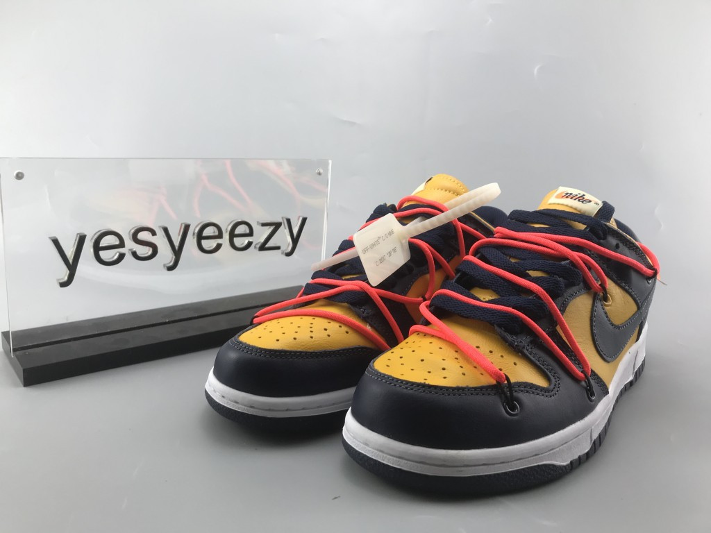 UA NIKE OFF-WHITE X DUNK LOW "UNIVERSITY GOLD"