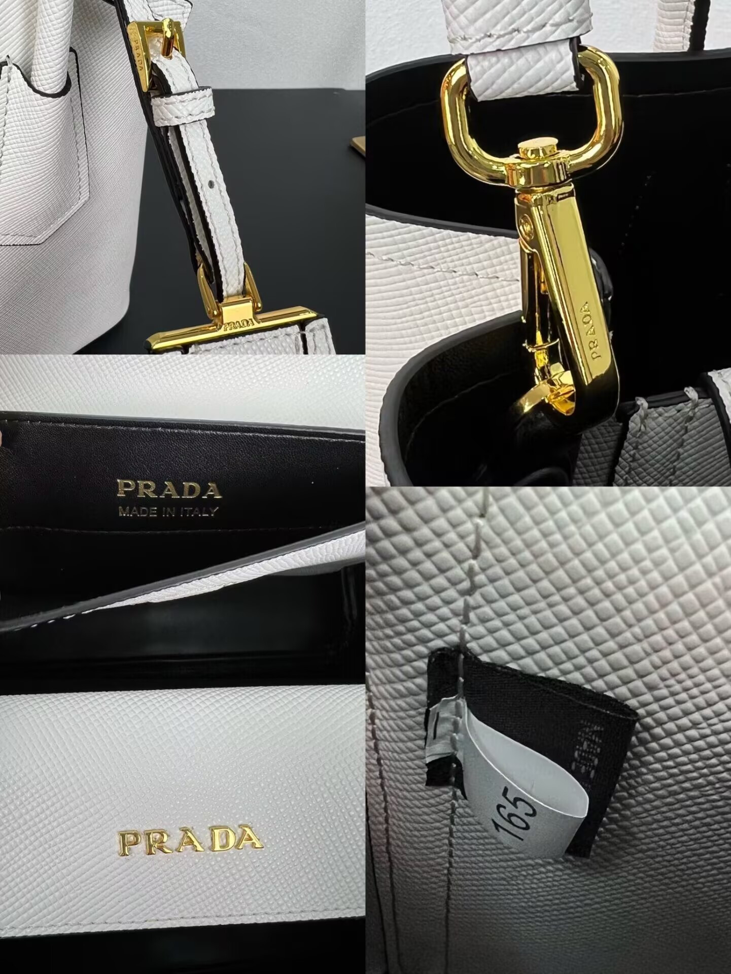 Pra*a double tote small size 33-25-14.5CM