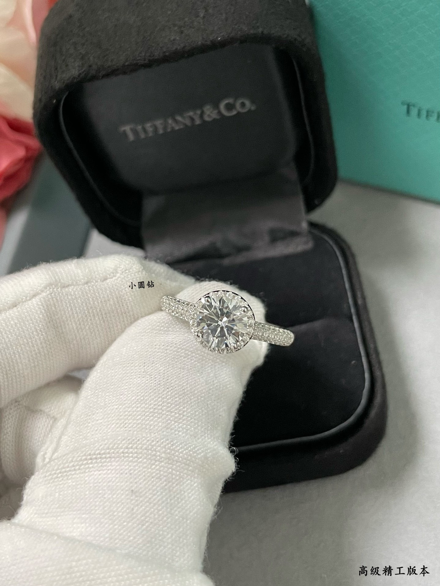 t*f*ny & co. petite solitaire round D1am0nd ring ag925
