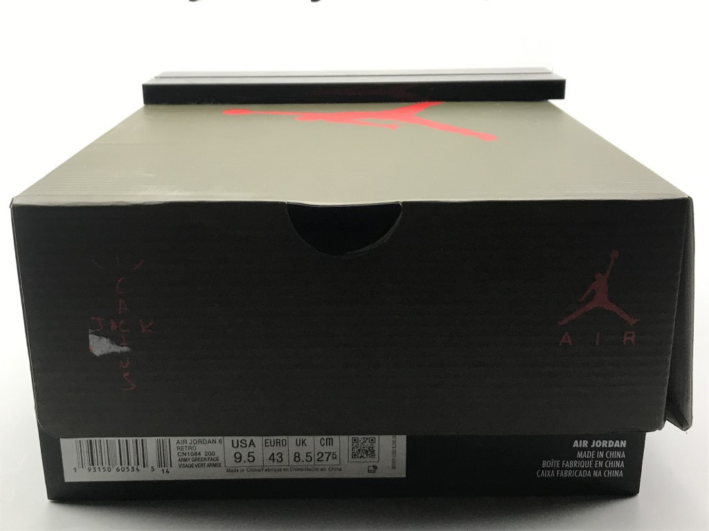UA TRAVIS SCOTT X AIR JORDAN 6 RETRO CACTUS JACK YELLOW