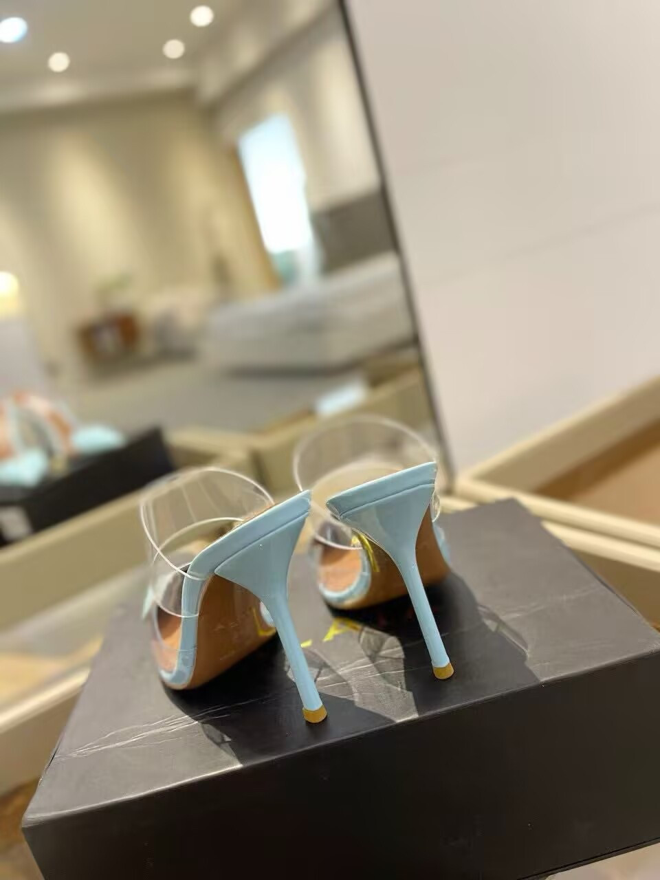UA A1a1a Le Coeur Mule Heart-Toe Slingback Pump 10.5cm Heel