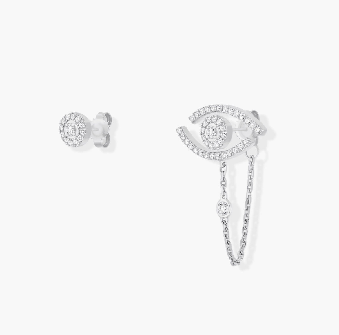 Mes1kaa "eye of the soul" full d1am0nd stud earrings