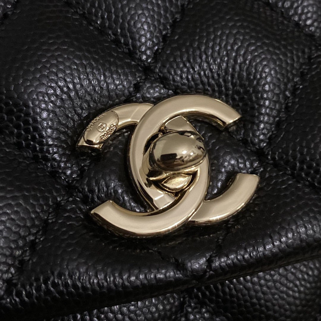 Ch**el Coco Handle Bag A92990 24x14x10cm