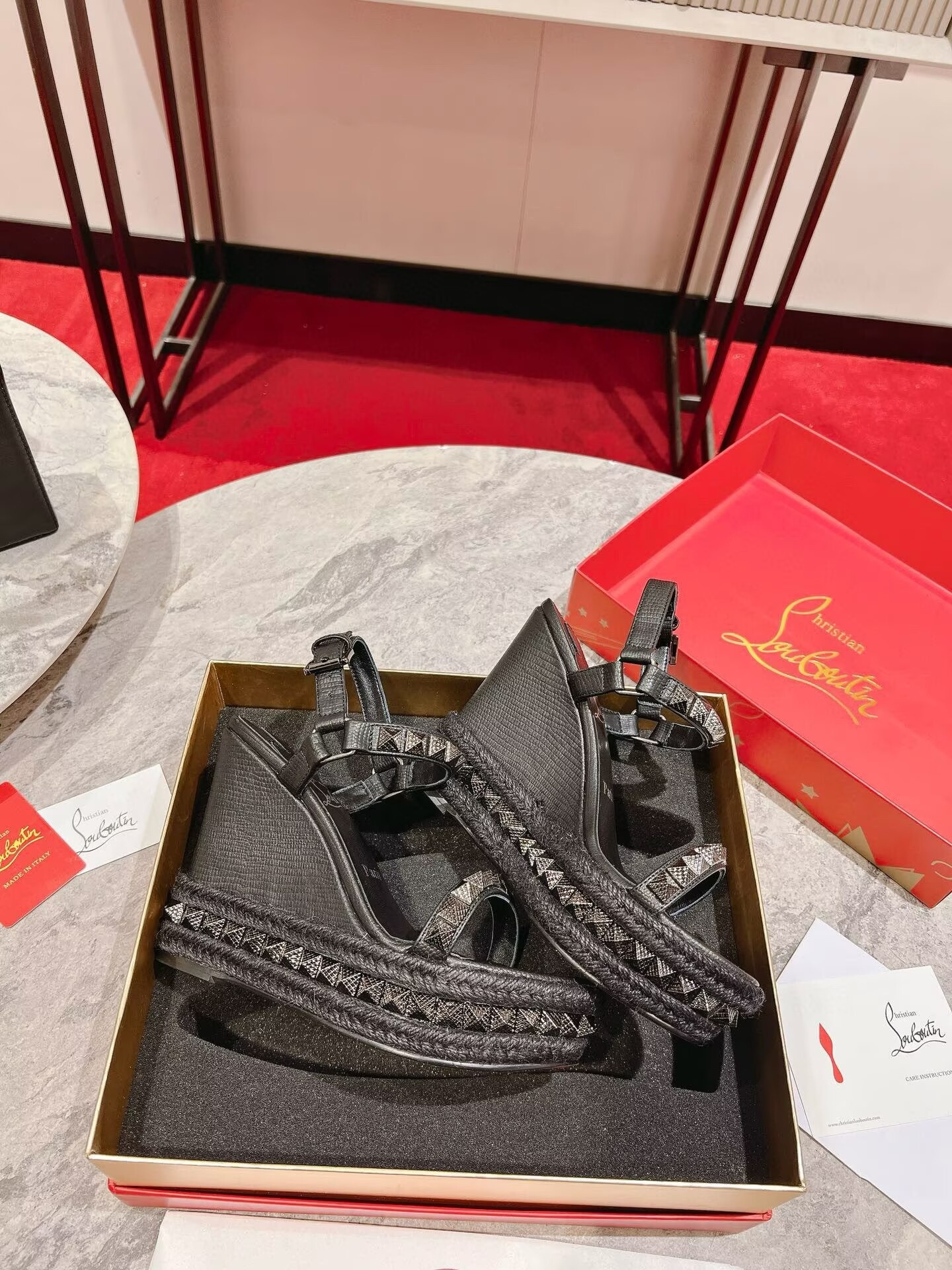 ua Chr1st1an louboutin pyraclou 120 mm espadilles