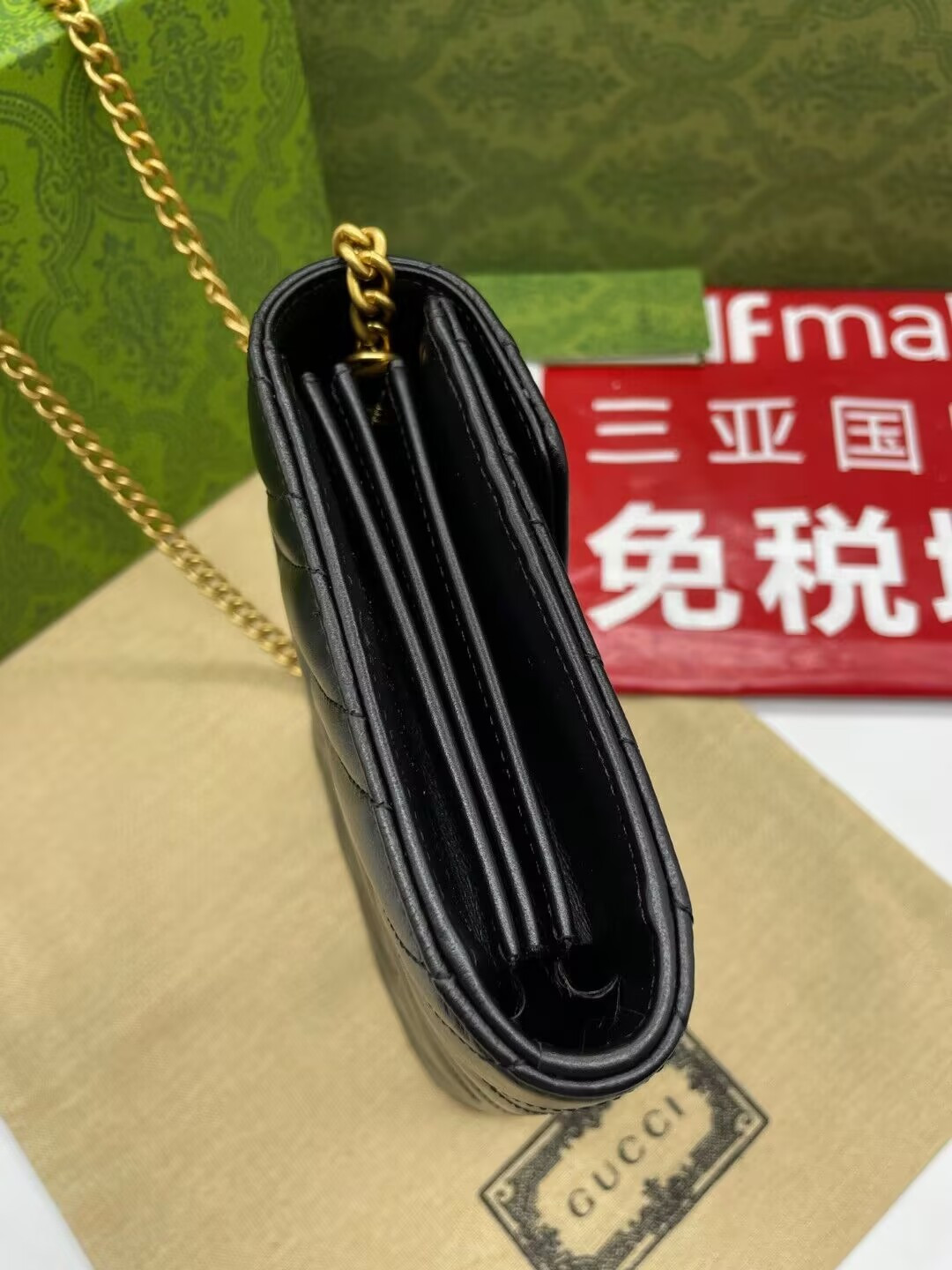 Gvc*1 GG Marmont wallet on chain 20x13x6cm