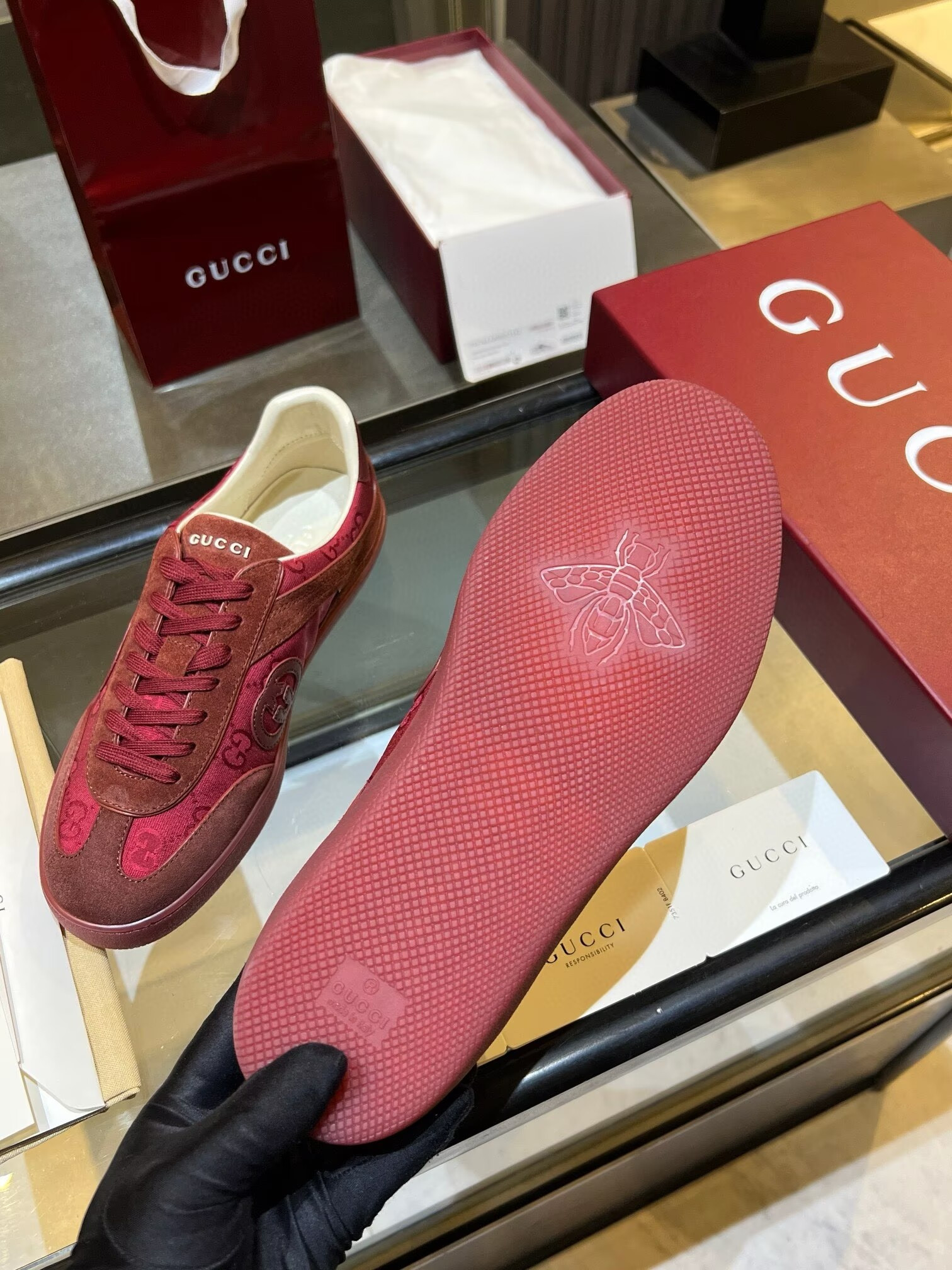 ua Gvc*1 g75 sneaker rosso ancora