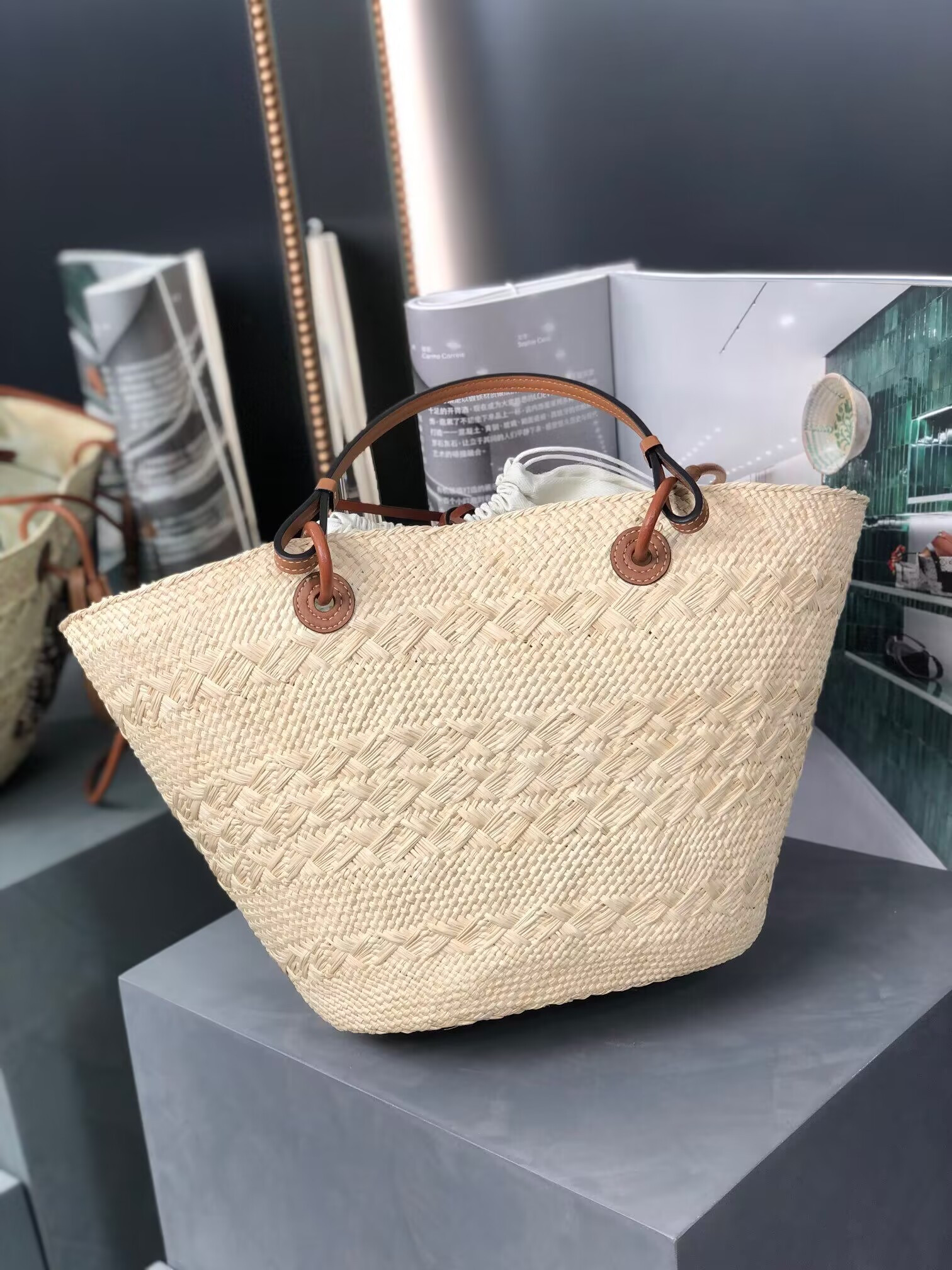 L0ew* Anagram Basket 46X15X24cm