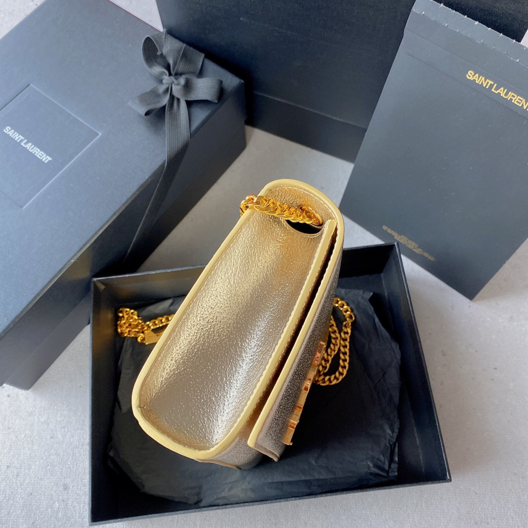 Y51 KATE SMALL IN METALLIC LEATHER 20x12x5cm