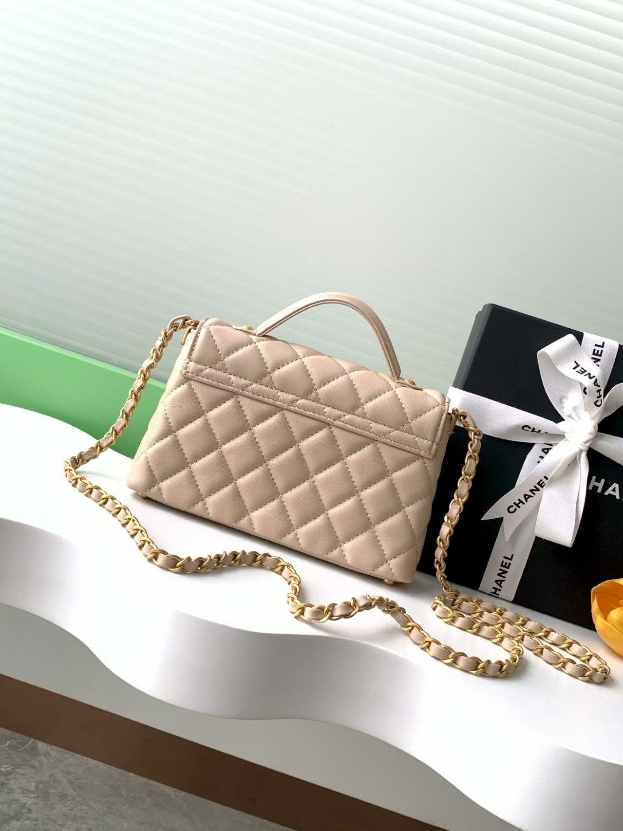 Ch**el Small Top Handle Flap Bag AS5355 14x20x6cm