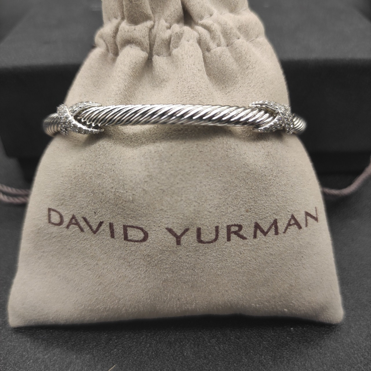 dau1d Yvrm*n 4mm full d1am0nd x bracelet (wrist circumference 15-20cm)